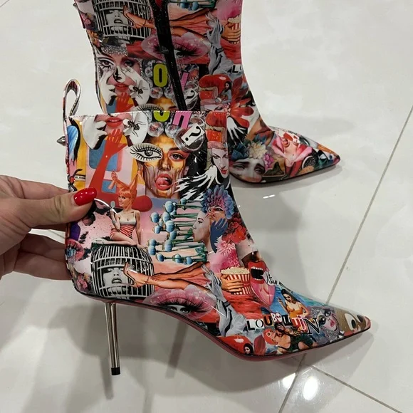 Christian Louboutin Epic Oh Xtian Ankle 70 leather bootie - Picture 8 of 14